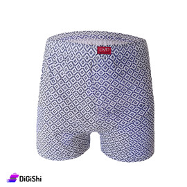 DVD Men's Blue and White Printed Shorts M-L-XL
