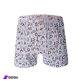 DVD Men's Letter Printed Shorts Model 2- M-L-XL