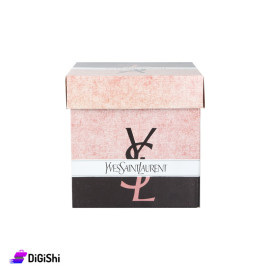 صندوق هدايا شعار Yves Saint Laurent Logo - قياس 18*18 سم