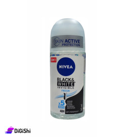 رول مزيل رائحة التعرق للرجال NIVEA Black & White Invisible Fresh - ACTIVE PROTECTION