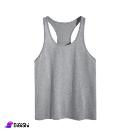Al Samah Men's Sport Lycra Tank Top - Gray
