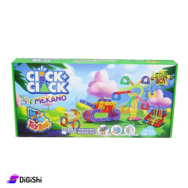 Clock Clack Mekano Plastic Game for Children 140 pieces