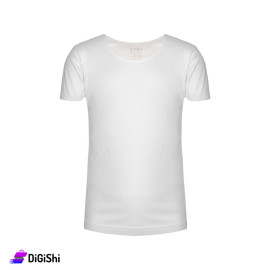 Girls's White Cotton Shorts With Elastic Waist DVD - 2/4/6