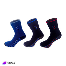 Pair of Boys Socks with Long Leg Lines Tooty Brand 2 years to 6 years