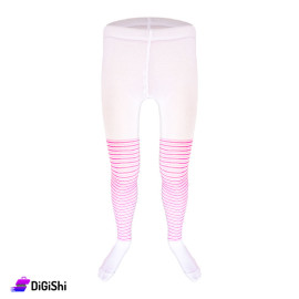 Girls Cotton Tights with Striped Pattern Tooty Brand from 1 month to 2 years old