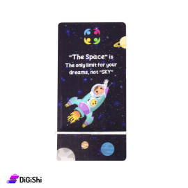 حامل موبايل بلكسي مع قاعدة رسمة فضاء