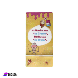 Plexi Mobile Holder with Ice cream - Yellow