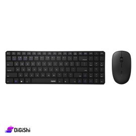 RAPOO 9300M Wireless Keyboars And Mouse Set - Black