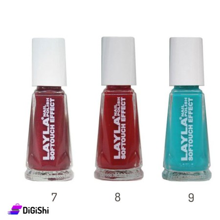 طلاء أظافر LAYLA  NAIL POLISH SOFTOUCH - درجات أحمر وأزرق