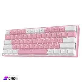 كيبورد ميكانيكي سلكي REDRAGON موديل K617-RGB لون زهر