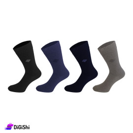 Pair of AlWaseem Men's Socks with Pattern on The Leg