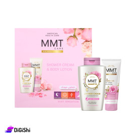 باكج لوشن مرطب وسائل استحمام كريمي للجسم بخلاصة الورد MMT Silky Sensation