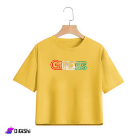Guess Women's Cotton T-shirt 156 - Mustard