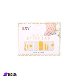 LIYI Nail Decoration Stickers - White and Yellow