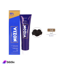 صبغة شعر Vizon Colour - 1.0 أسود