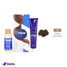 صبغة شعر Vizon Plus Colour - 5.0 بني فاتح
