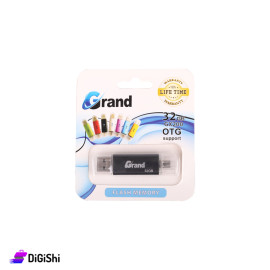 فلاشة Otg Grand موديل X200 Micro سعة 32 غيغابايت