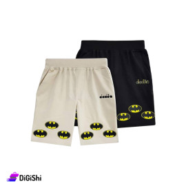 Boy's DIADORA Cotton Shorts With Batman Graphics