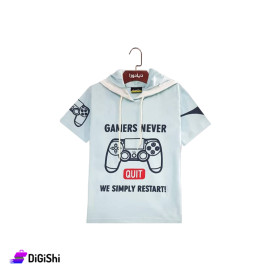 DIADORA Boys Half-Sleeved Cotton Sweater with Atari Graphic