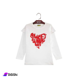 DIADORA Girls Cotton Sweater with SWEET SUNNY Logo