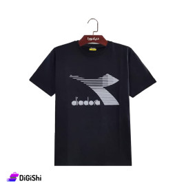 كنزة قطن صيفية رجالية DIADORA - أسود