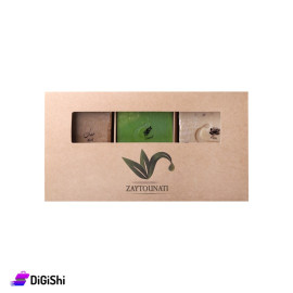 Zaytounti Set of Olive Oil Soap with Extracts of Laurel and Rose and Musk