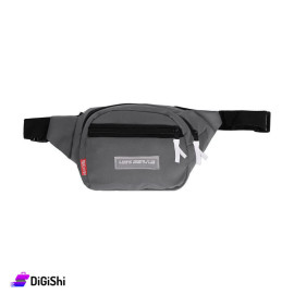 Canvas Waist and Shoulder Bag Gray