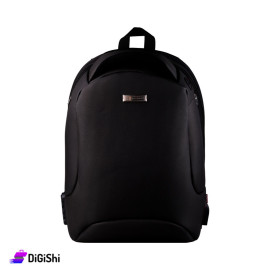Bekbags Leather Laptop Backpack and Shoulder Bag Black