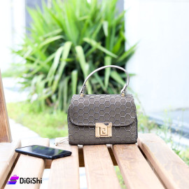 Women's Three Layer Hand and Shoulder Bag Bronze