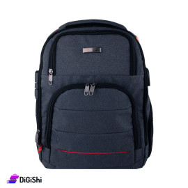 Bekbags Fabric Laptop Backpack and Shoulder Bag Petrol