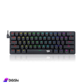 كيبورد ميكانيكي لاسلكي وسلكي REDRAGON موديل K615P-KBS قوس قزح