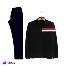 STARTER Men's Pajamas with Red Stripe Black