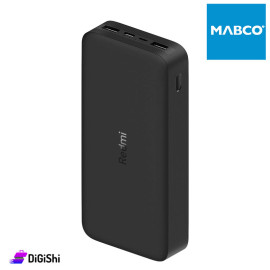 باور بانك Redmi MI موديل PB200LZM سعة 20000 ميللي أمبير لون أسود