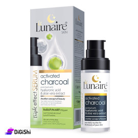 Le Lunaire Activated Charcoal Serum Enriched with Hyaluronic Acid and Aloe Vera Extract 30ml