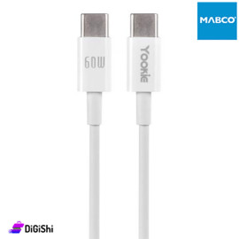 Yookie CB31 Type-C to Type-C fast Charging and Data Transfer Cable White