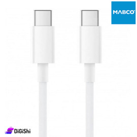 كبل Type-C to Type-C شحن سريع ونقل بيانات Alpha موديل NW Xiaomi لون أبيض