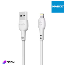 كبل Lightning شحن سريع ونقل بيانات Yookie موديل CB12 لون أبيض