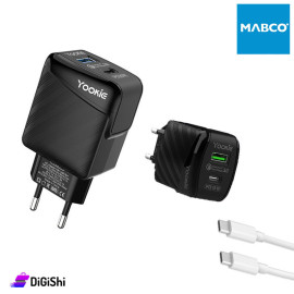 Yookie EI3Y PD Fast Charger with Type-C to Type-C Cable