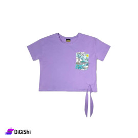 DIADORA Girls Cotton T-Shirts with It's City Time Writing