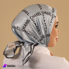 حجاب ساتان ماركة التقى نقشة Chanel لون تيفني
