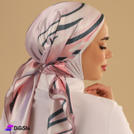 ALTUKA Veil Satin Pink with Black Stripes