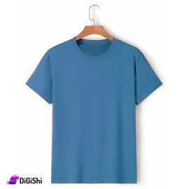 Men's Cotton Wide Design T-Shirt Petrol