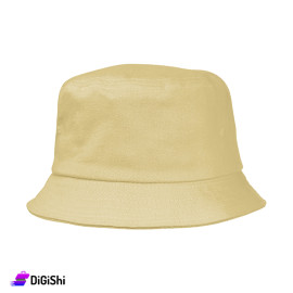 Men's Plain Bucket Cap Beige