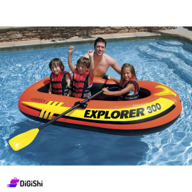 Inflatable Boat With Paddles and Small Manual Pump Model 58332 INTEX Brand