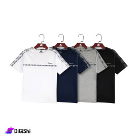 STARTER Men's Cotton T-shirt with Pattern on the Shoulders