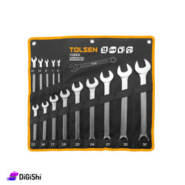 14PCS Combination Spanner Set TOLSEN Brand