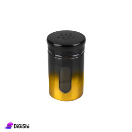 Glass Saltpan Covered in Plastic Black and Golden