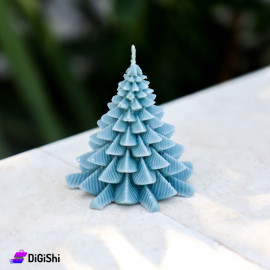 شمعة معطرة شكل شجرة سرو لون زيتي