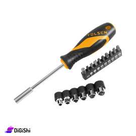 17PCS Sockets and Bits Set TOLSEN Brand