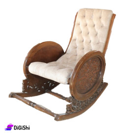 كرسي خشب هزاز